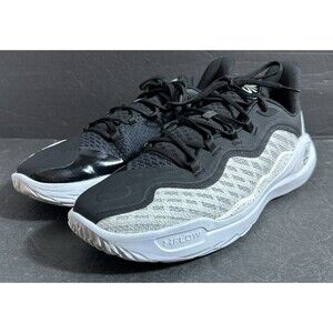 Under Armour Curry 11 Black and White Basketball Shoe Men's Size 15  3026736-104